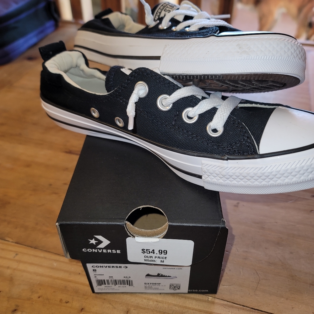 Converse shoreline black sz 8